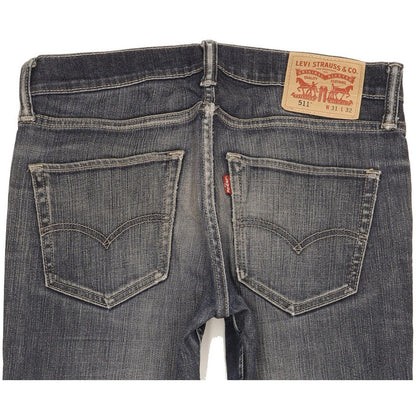 Levi's 511 Men Blue Straight Slim Stretch Jeans W31 L30