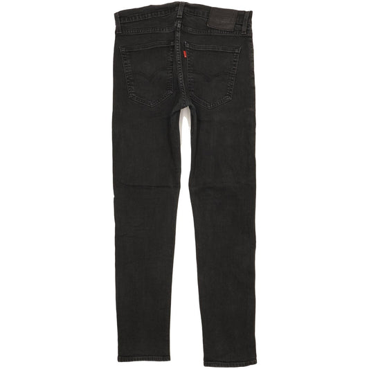 Levi's 512 Men Black Tapered Slim Stretch Jeans W32 L31
