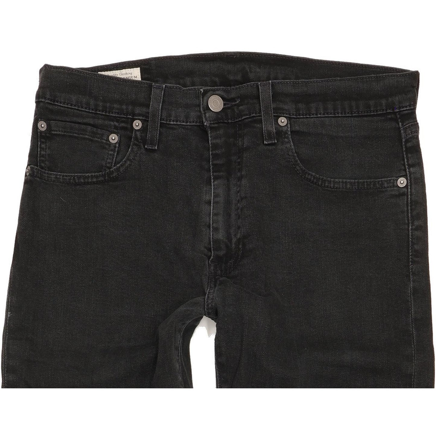 Levi's 512 Men Black Tapered Slim Stretch Jeans W32 L31