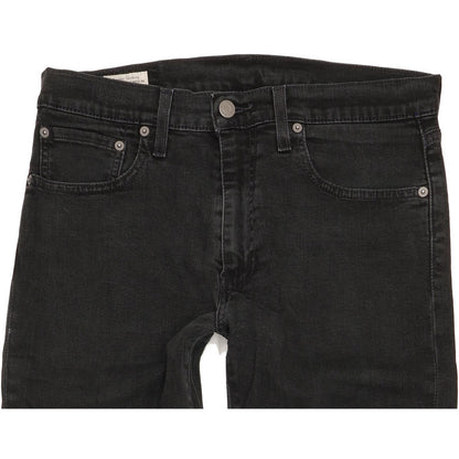 Levi's 512 Men Black Tapered Slim Stretch Jeans W32 L31