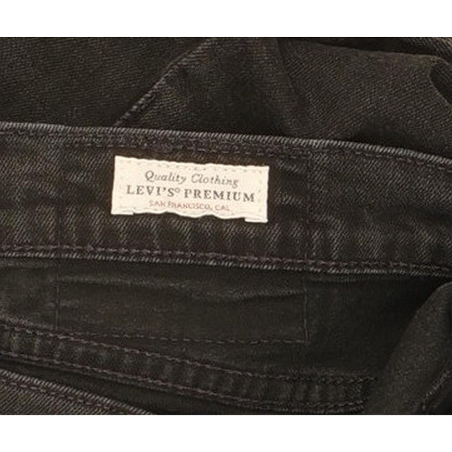 Levi's 512 Men Black Tapered Slim Stretch Jeans W32 L31