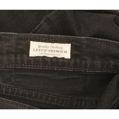 Levi's 512 Men Black Tapered Slim Stretch Jeans W32 L31