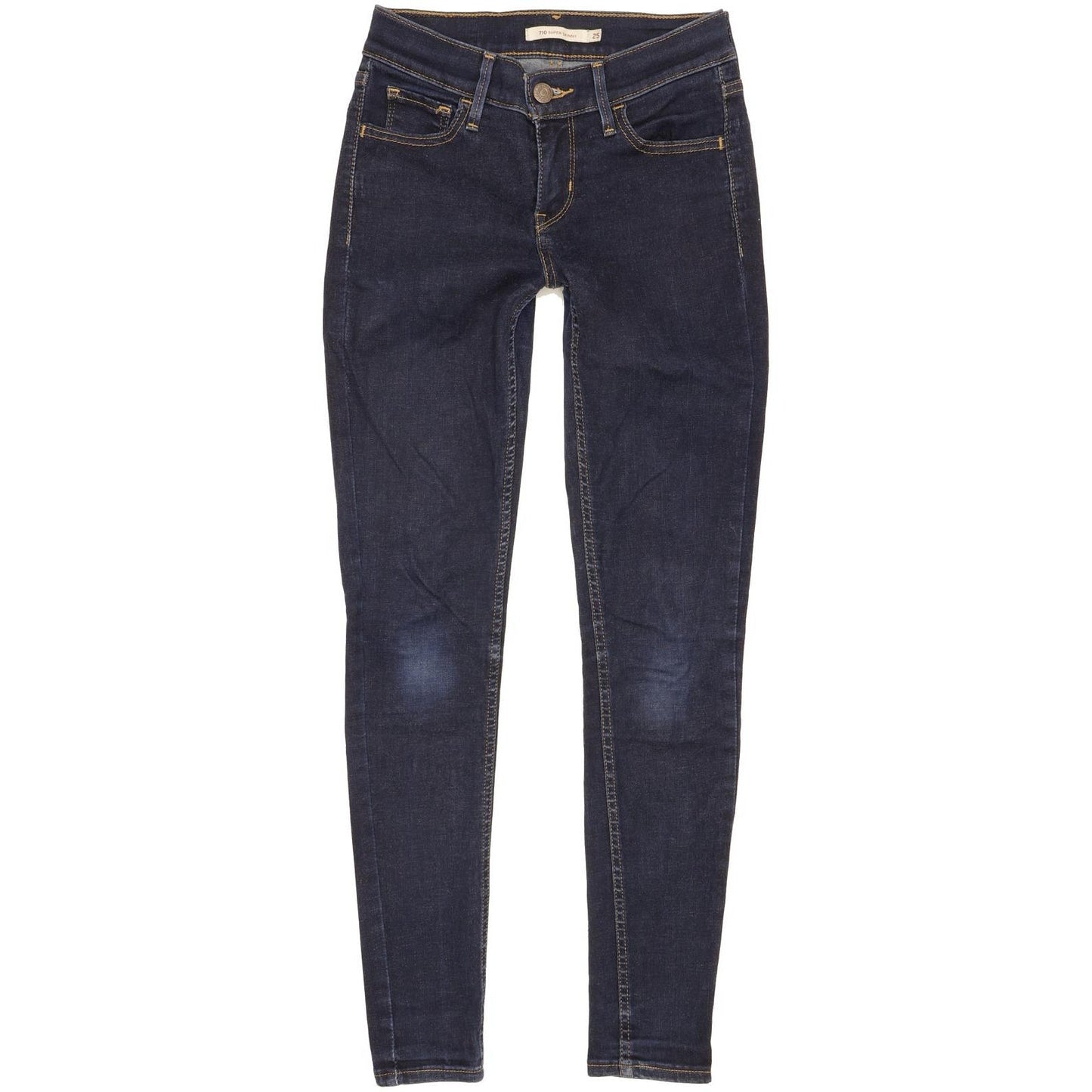 Levi's 710 Super Women Blue Skinny Slim Stretch Jeans W25 L27