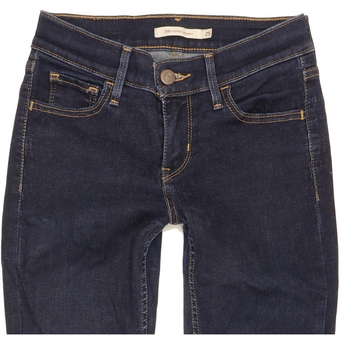 Levi's 710 Super Women Blue Skinny Slim Stretch Jeans W25 L27