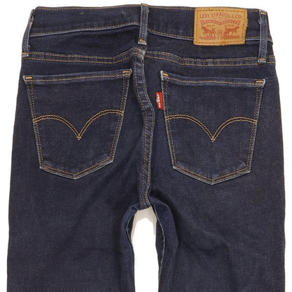 Levi's 710 Super Women Blue Skinny Slim Stretch Jeans W25 L27