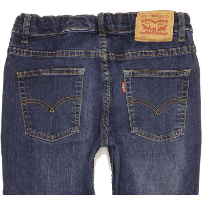 Levi's 512 Kids Women Blue Tapered Slim Stretch Jeans W26 L29
