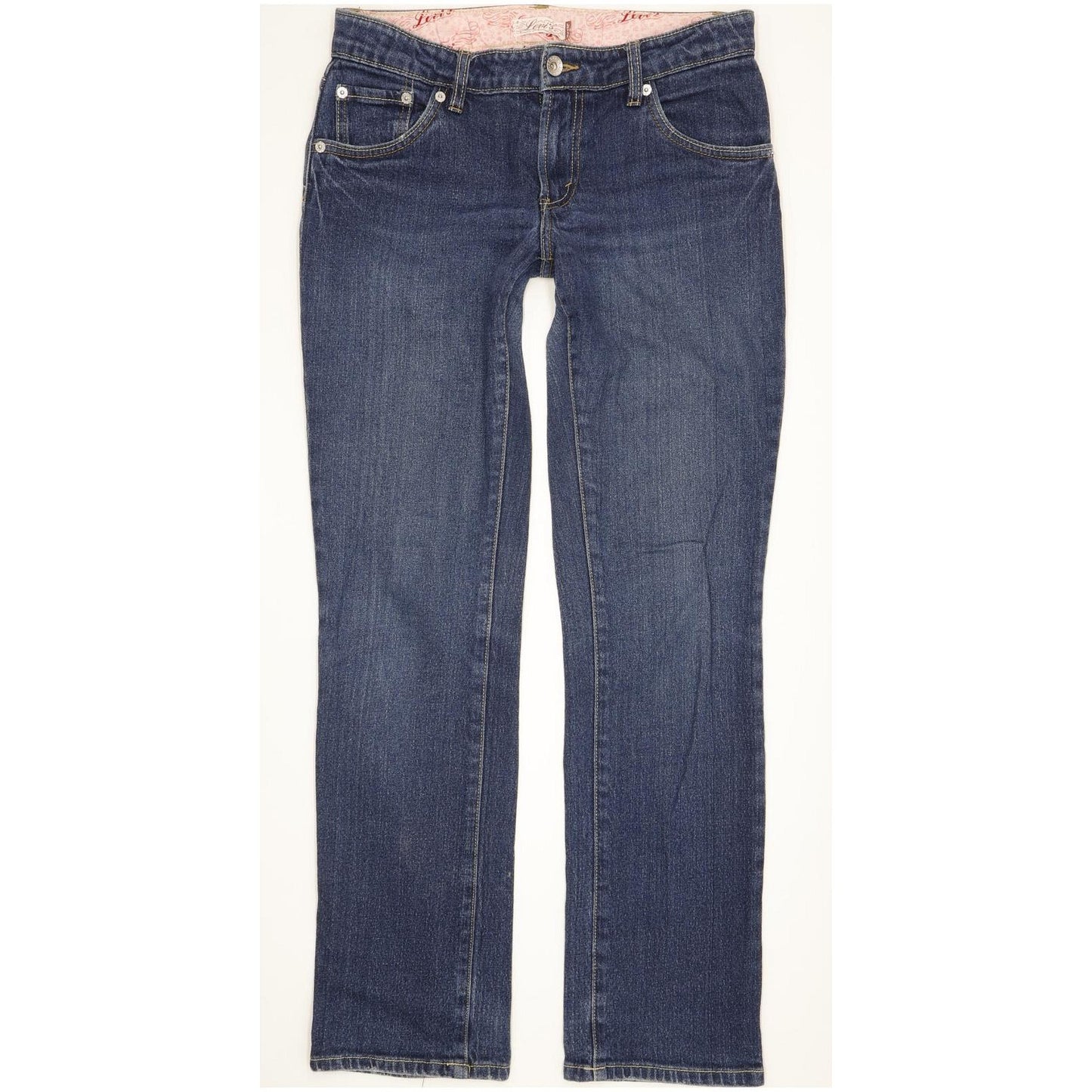 Levi's Kids Women Blue Straight Slim Stretch Jeans W28 L30