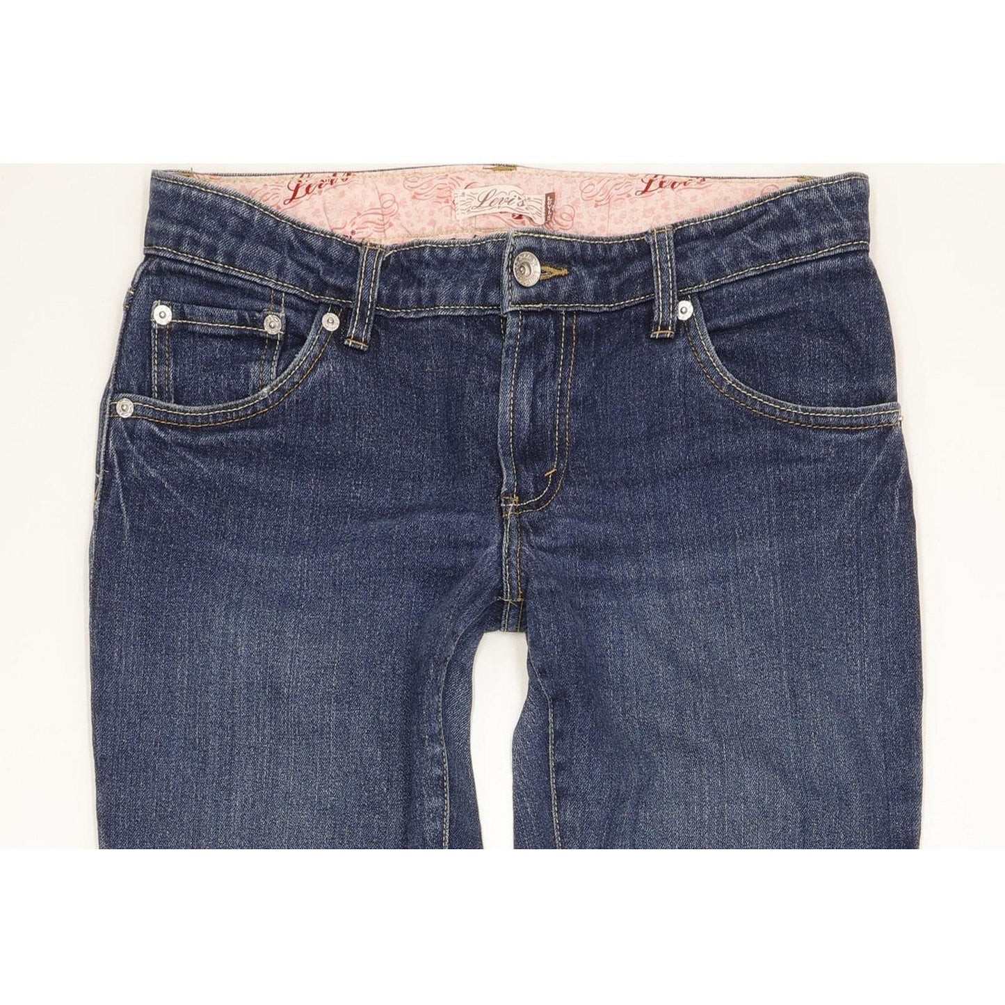 Levi's Kids Women Blue Straight Slim Stretch Jeans W28 L30