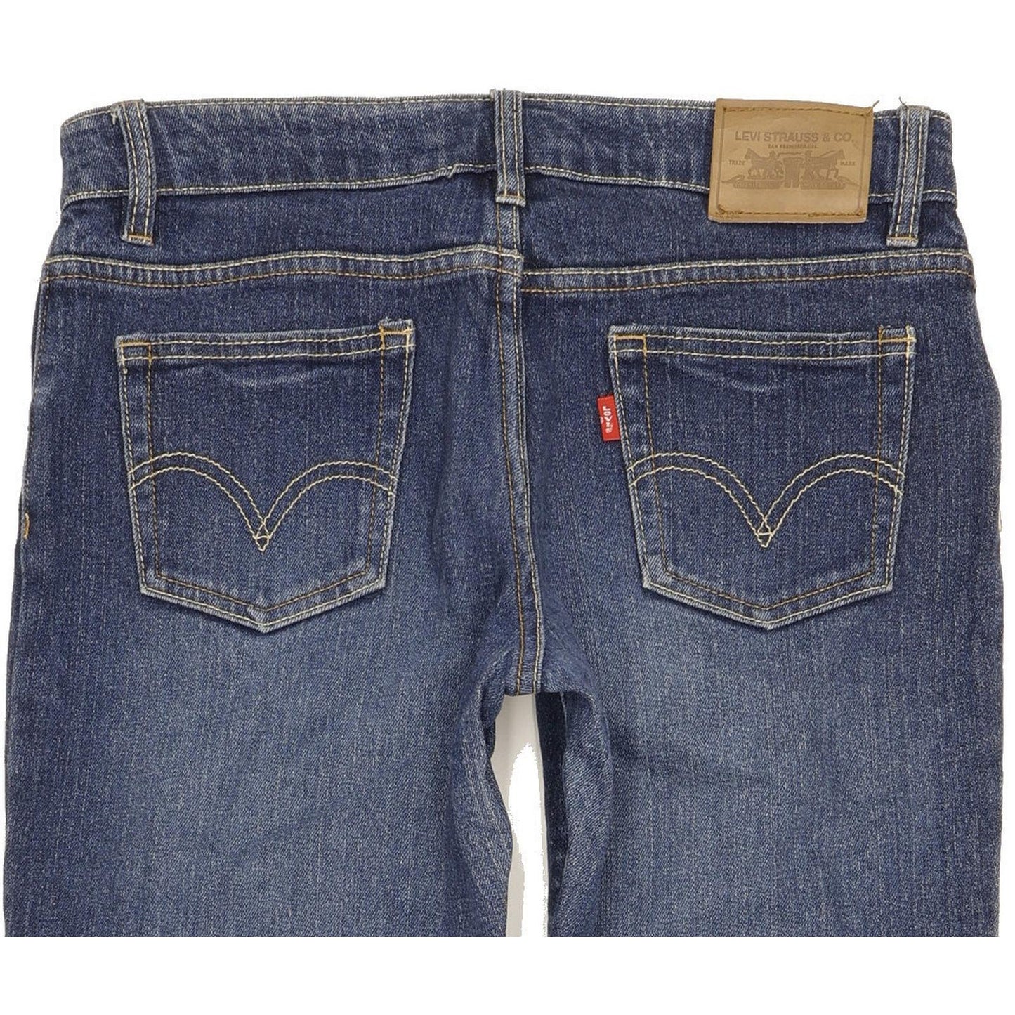 Levi's Kids Women Blue Straight Slim Stretch Jeans W28 L30