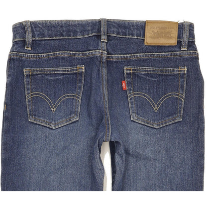 Levi's Kids Women Blue Straight Slim Stretch Jeans W28 L30