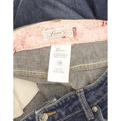 Levi's Kids Women Blue Straight Slim Stretch Jeans W28 L30