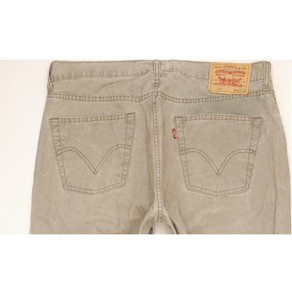 Levi's 401 Men Grey Straight Regular Jeans W36 L32