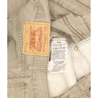 Levi's 401 Men Grey Straight Regular Jeans W36 L32