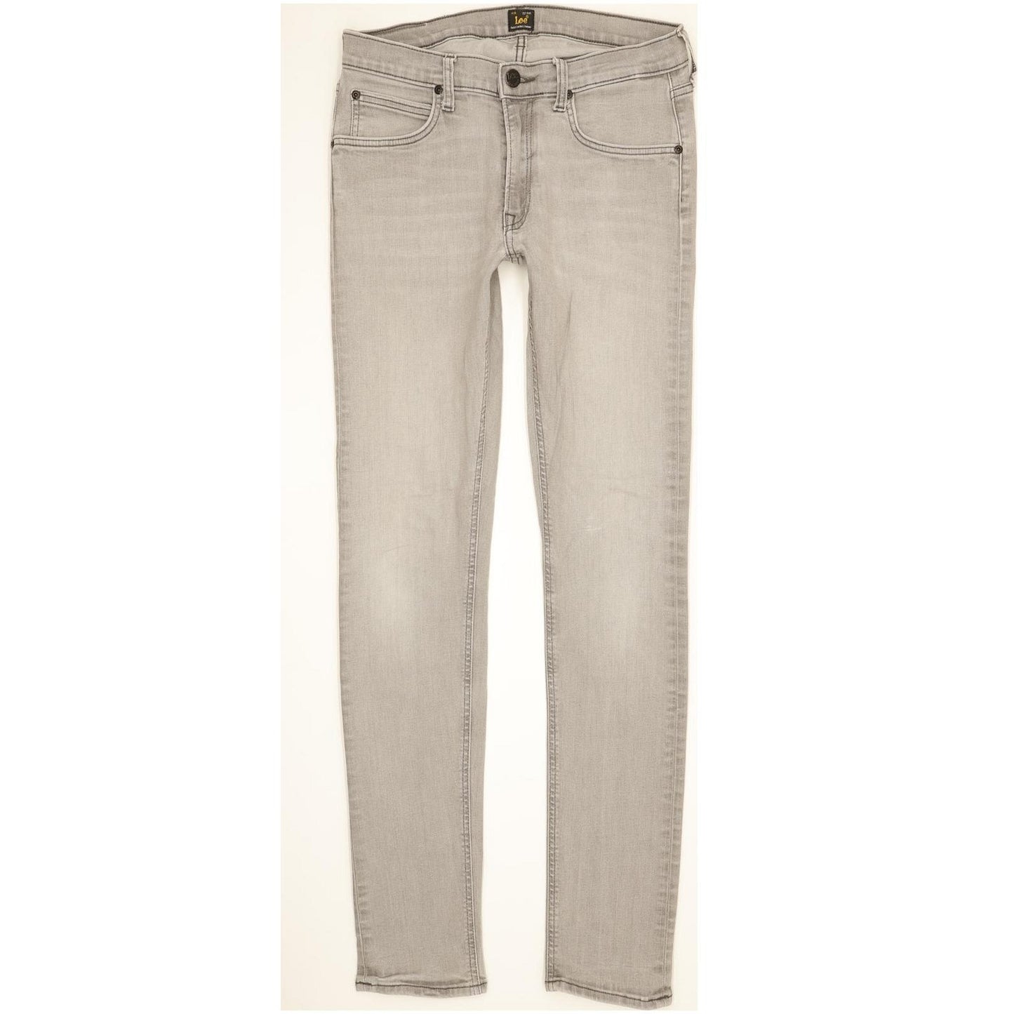 Lee Luke Men Grey Skinny Slim Stretch Jeans W31 L34