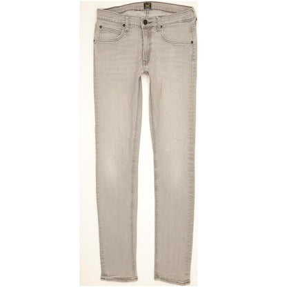 Lee Luke Men Grey Skinny Slim Stretch Jeans W31 L34