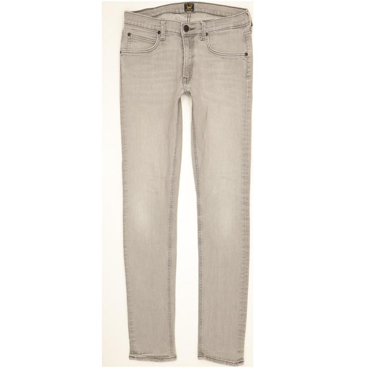 Lee Luke Men Grey Skinny Slim Stretch Jeans W31 L34