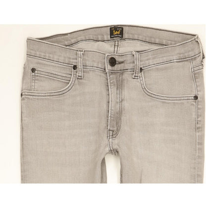 Lee Luke Men Grey Skinny Slim Stretch Jeans W31 L34