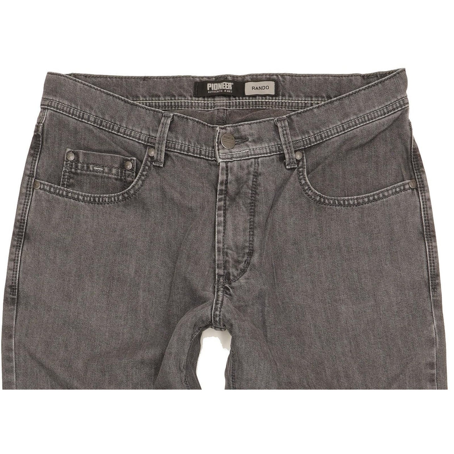 Pioneer Rando Men Grey Straight Regular Stretch Jeans W31 L31