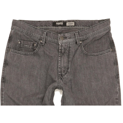 Pioneer Rando Men Grey Straight Regular Stretch Jeans W31 L31