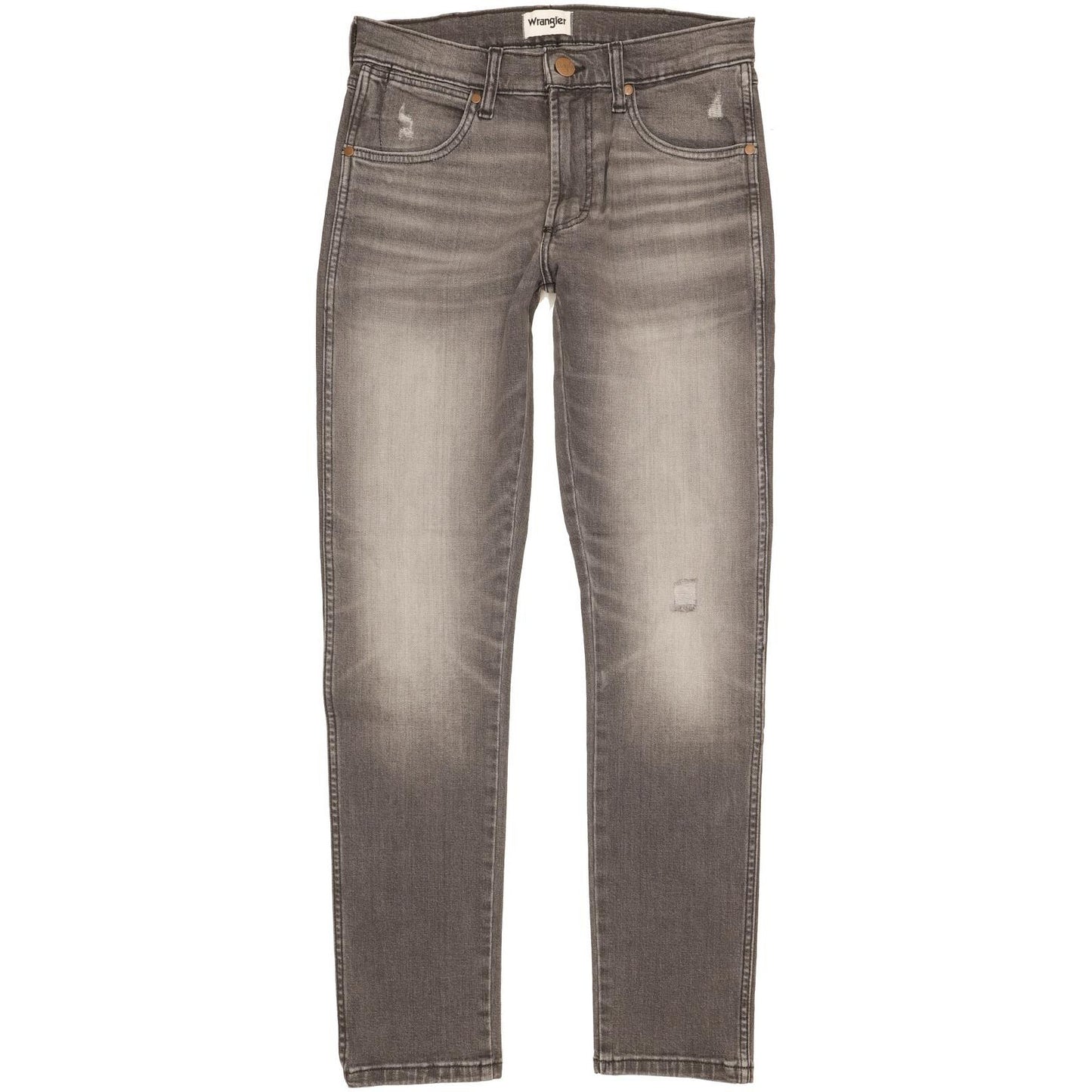 Wrangler Larston Men Grey Tapered Slim Stretch Jeans W30 L32