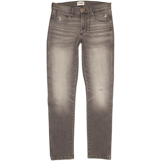 Wrangler Larston Men Grey Tapered Slim Stretch Jeans W30 L32