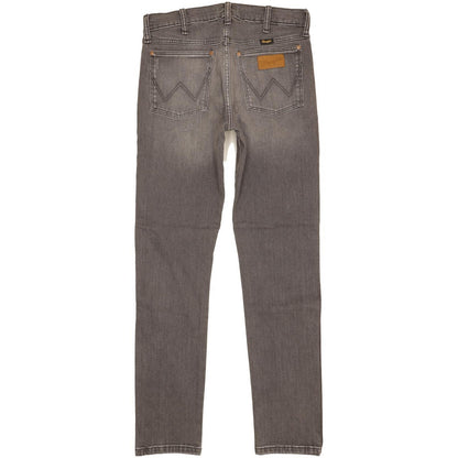 Wrangler Larston Men Grey Tapered Slim Stretch Jeans W30 L32