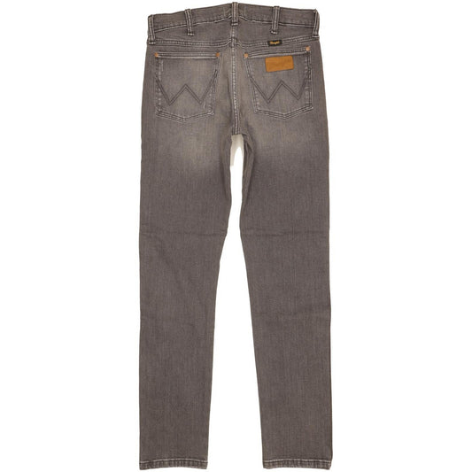 Wrangler Larston Men Grey Tapered Slim Stretch Jeans W30 L32