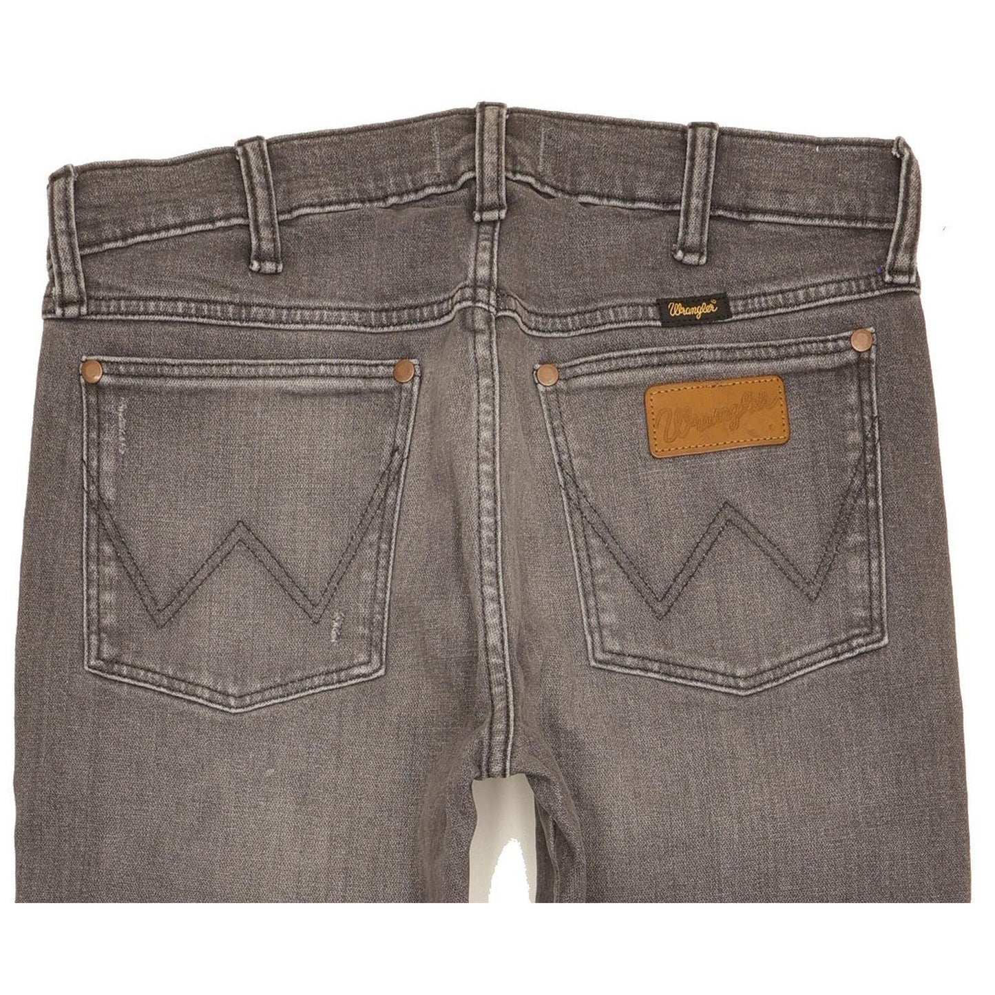 Wrangler Larston Men Grey Tapered Slim Stretch Jeans W30 L32