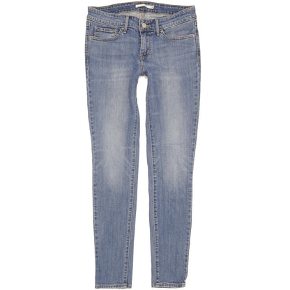 Levi's 711 Women Blue Skinny Slim Stretch Jeans W28 L30