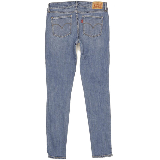 Levi's 711 Women Blue Skinny Slim Stretch Jeans W28 L30