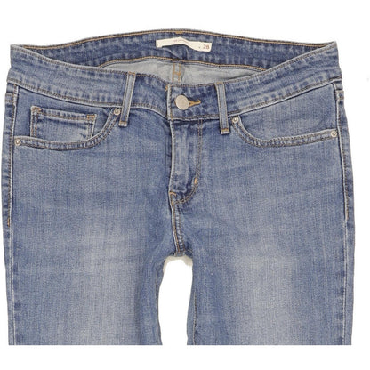Levi's 711 Women Blue Skinny Slim Stretch Jeans W28 L30