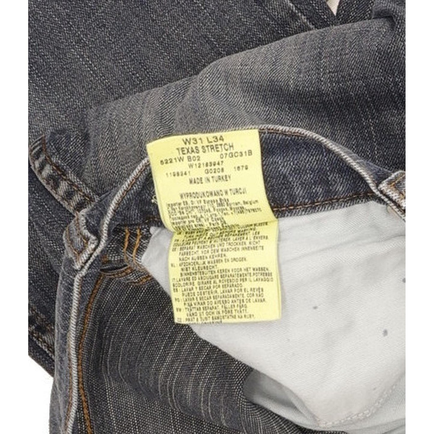 Wrangler Texas Men Blue Straight Regular Stretch Jeans W31 L34