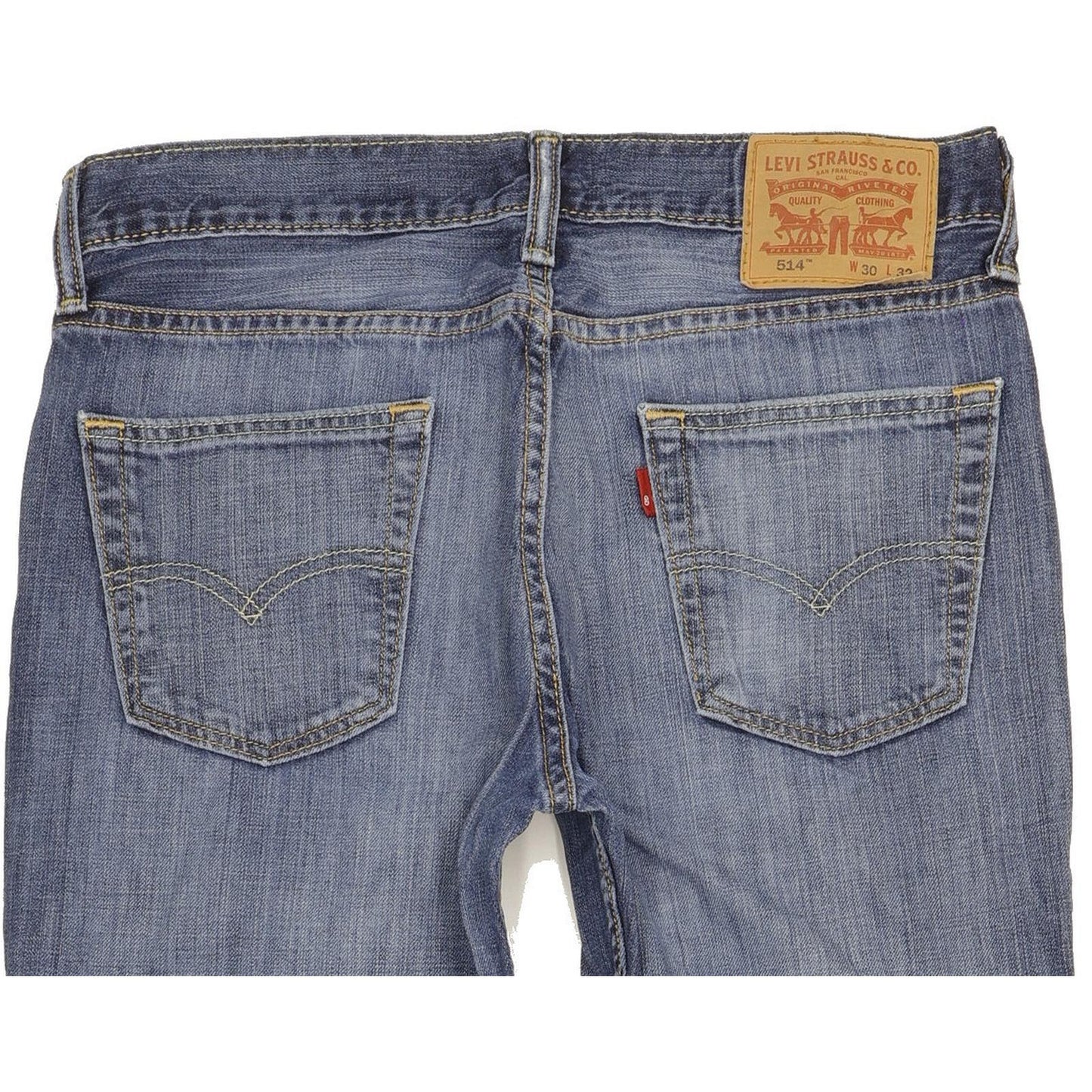 Levi's 514 Men Blue Straight Slim Jeans W30 L32