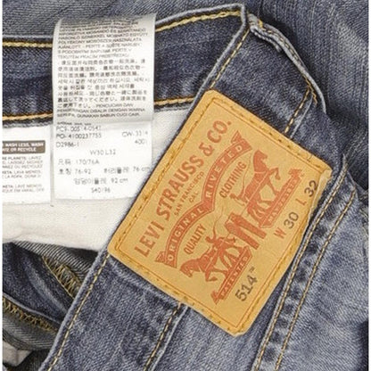 Levi's 514 Men Blue Straight Slim Jeans W30 L32