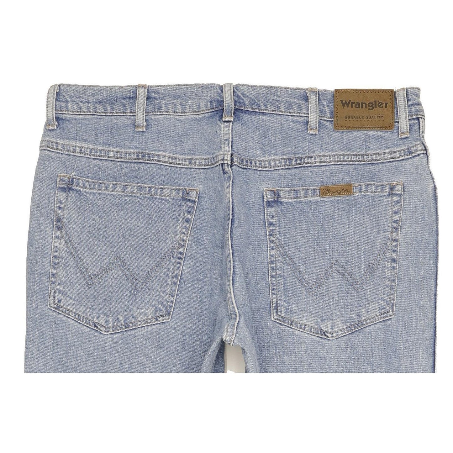 Wrangler Durable Quality Men Blue Straight Regular Stretch Jeans W38 L32