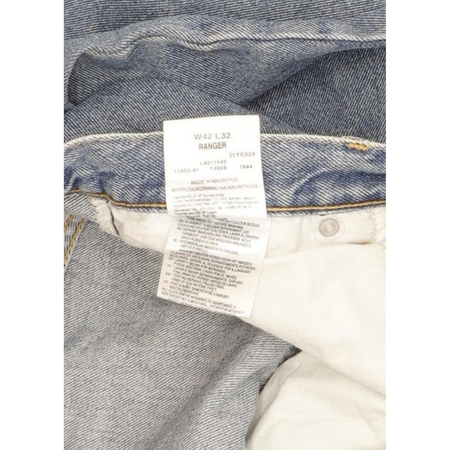 Lee Ranger Men Blue Straight Regular Jeans W42 L28
