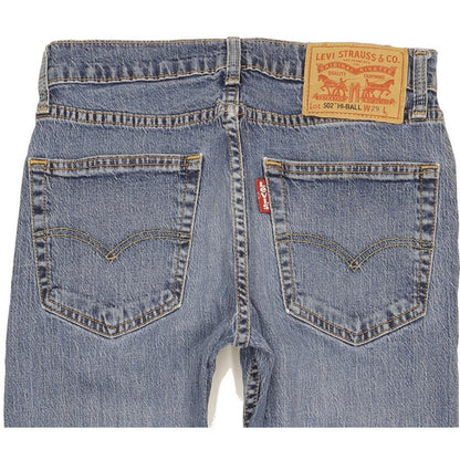 Levi's 502 Hi-Ball Men Blue Tapered Slim Stretch Jeans W29 L29