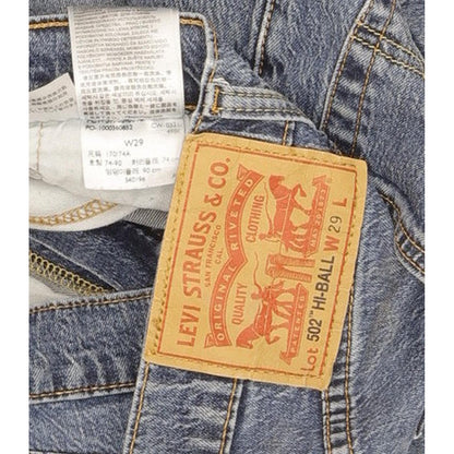 Levi's 502 Hi-Ball Men Blue Tapered Slim Stretch Jeans W29 L29