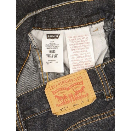 Levi's 511 Men Blue Straight Slim Jeans W29 L29