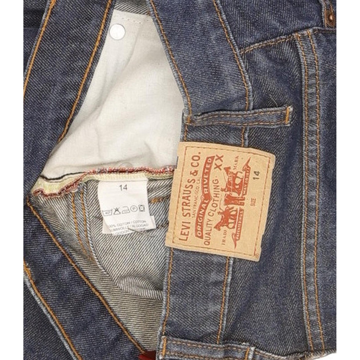 Levi's Red Tab Men Blue Straight Slim Jeans W28 L35