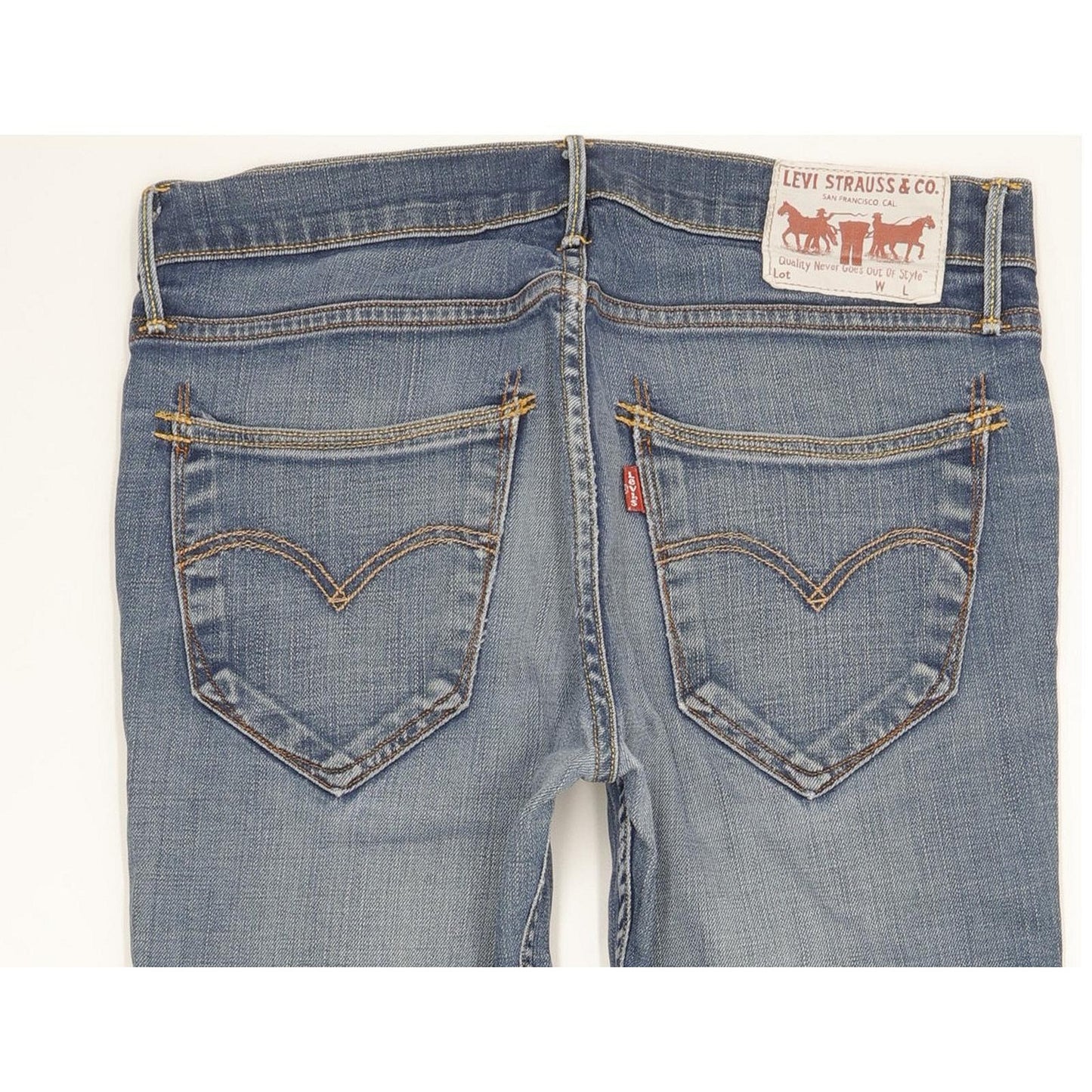 Levi's Men Blue Straight Slim Stretch Jeans W30 L30