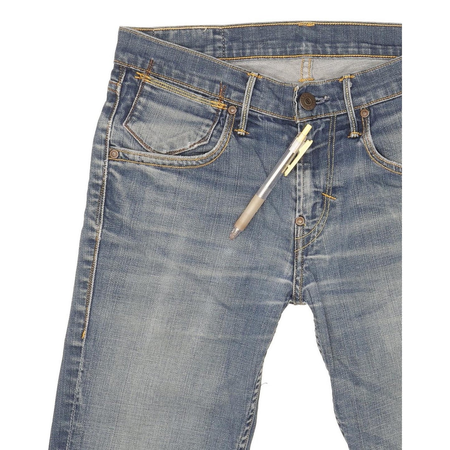 Levi's Men Blue Straight Slim Stretch Jeans W30 L30