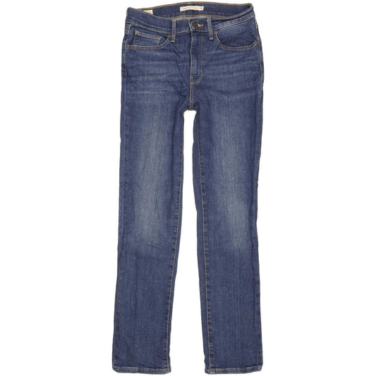 Levi's 724 Women Blue Straight Slim Stretch Jeans W28 L30
