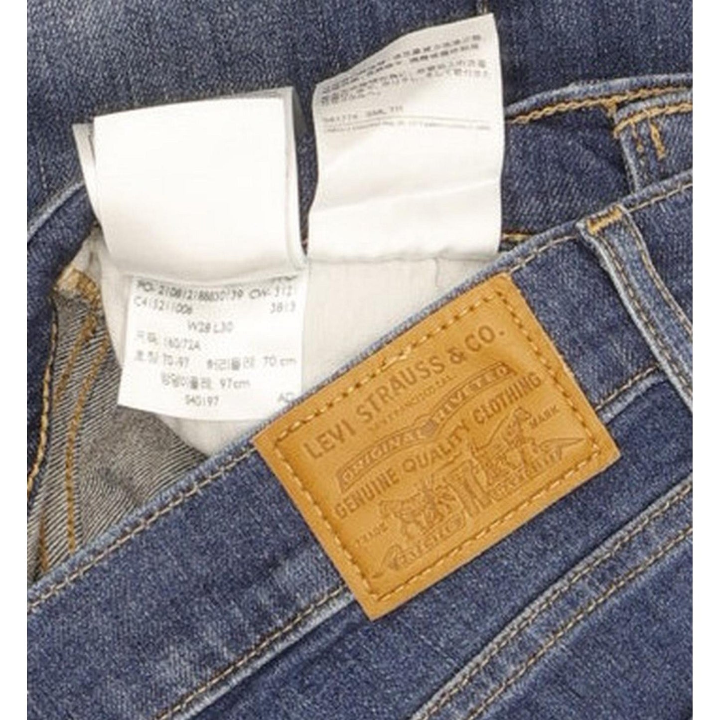 Levi's 724 Women Blue Straight Slim Stretch Jeans W28 L30