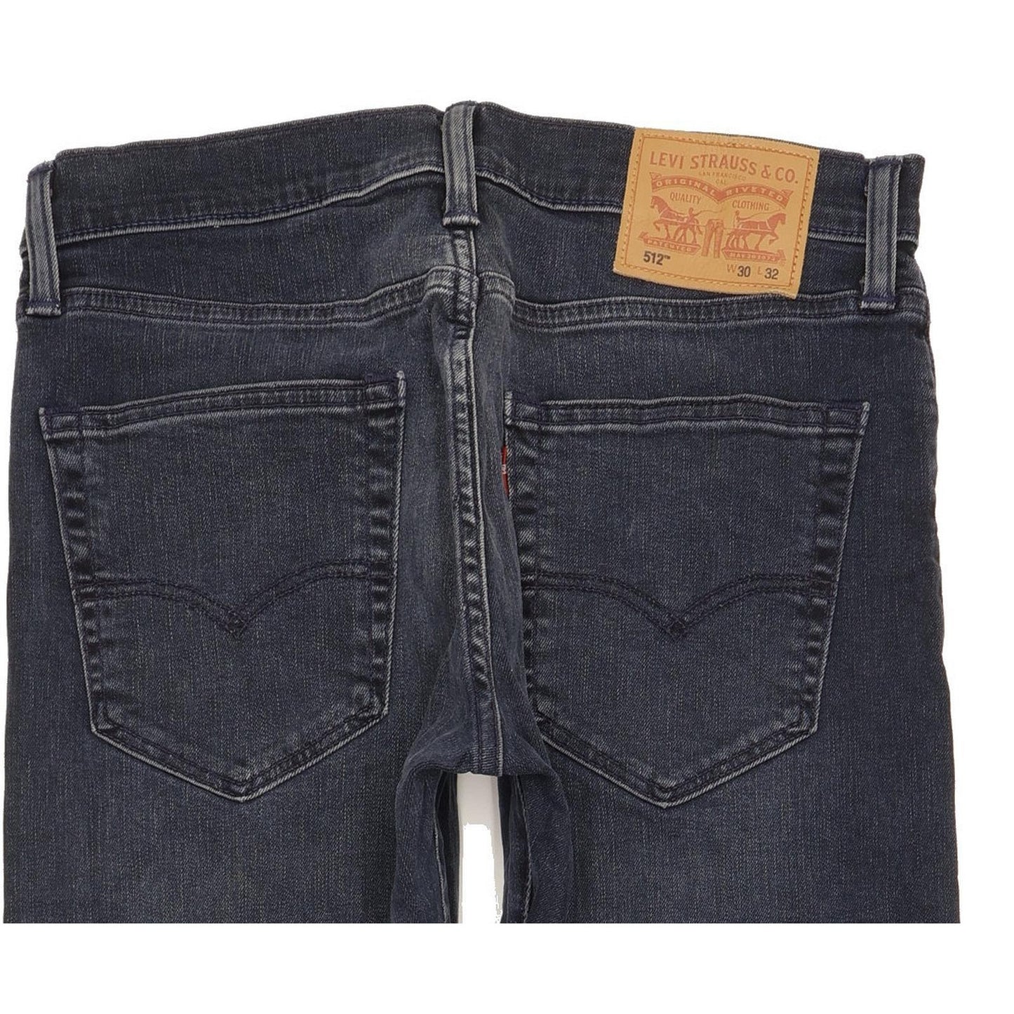 Levi's 512 Men Navy Tapered Slim Stretch Jeans W30 L31