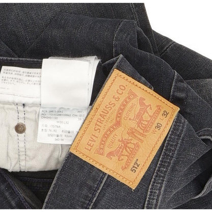 Levi's 512 Men Navy Tapered Slim Stretch Jeans W30 L31
