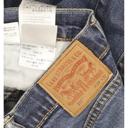 Levi's 511 Men Blue Straight Slim Jeans W29 L31