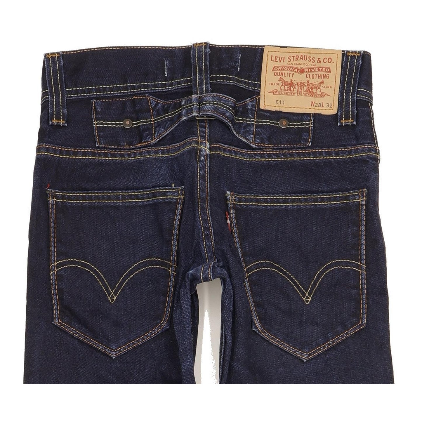 Levi's 511 Men Navy Straight Slim Jeans W28 L31