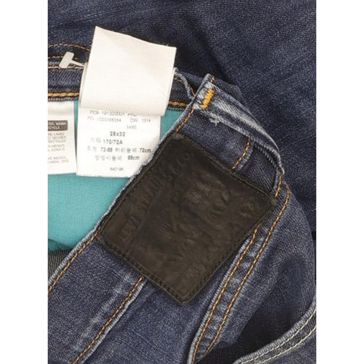 Levi's 508 Men Blue Straight Slim Stretch Jeans W28 L31