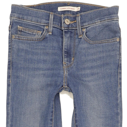 Levi's Slimming Women Blue Skinny Slim Stretch Jeans W24 L32